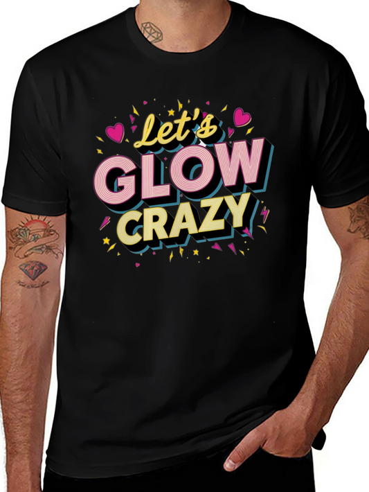 Camiseta Negra Lets Glow Crazy