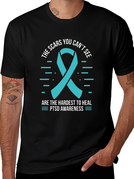 Camiseta Conciencia PTSD: Las Cicatrices Que No Se Ven