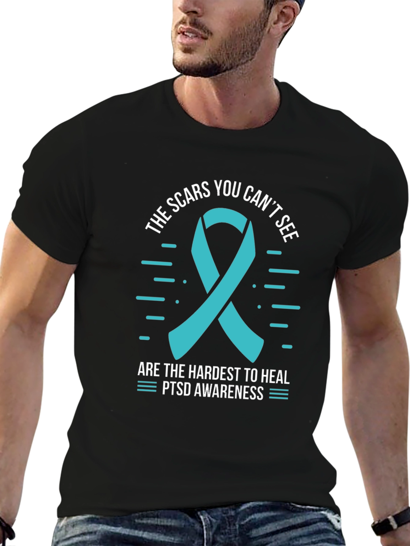 Camiseta Conciencia PTSD: Las Cicatrices Que No Se Ven