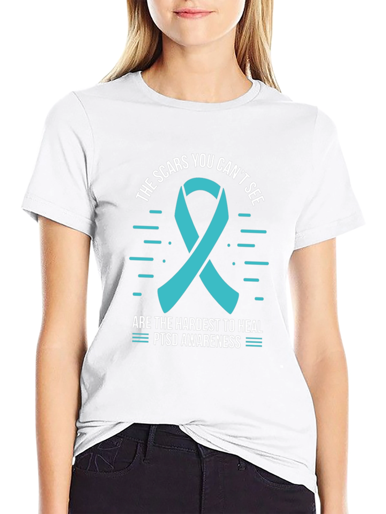 Camiseta Conciencia PTSD: Las Cicatrices Que No Se Ven