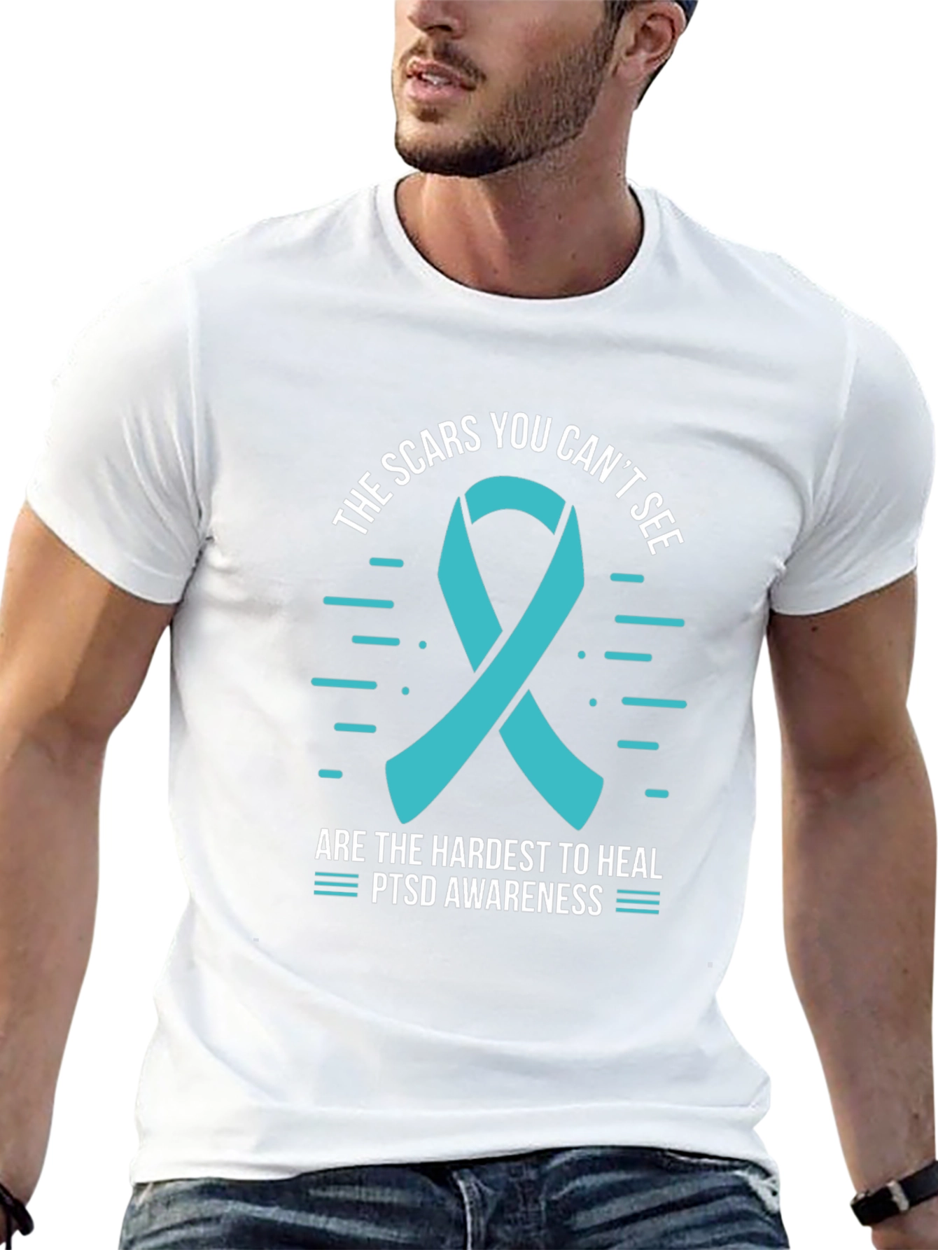 Camiseta Conciencia PTSD: Las Cicatrices Que No Se Ven