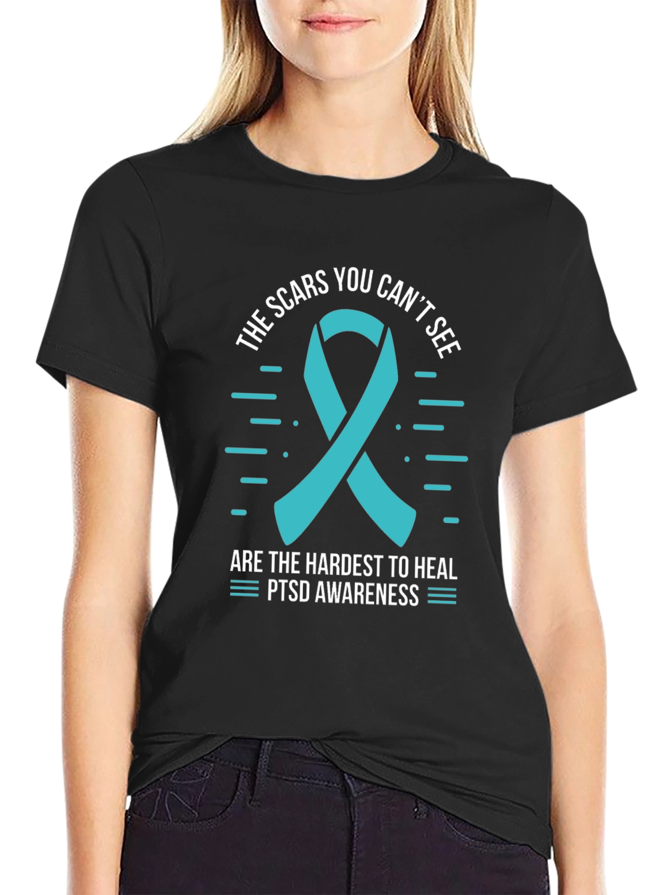 Camiseta Conciencia PTSD: Las Cicatrices Que No Se Ven