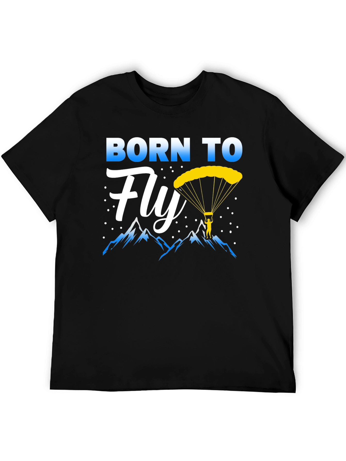 Camiseta Negra Nacido Para Volar