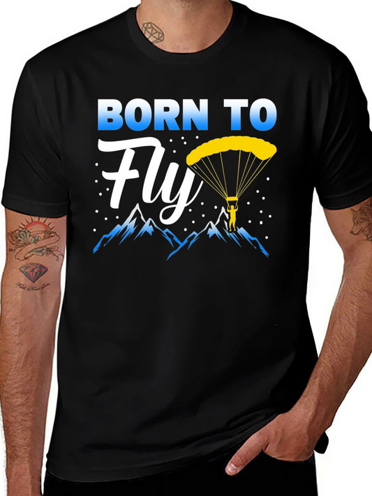 Camiseta Negra Nacido Para Volar