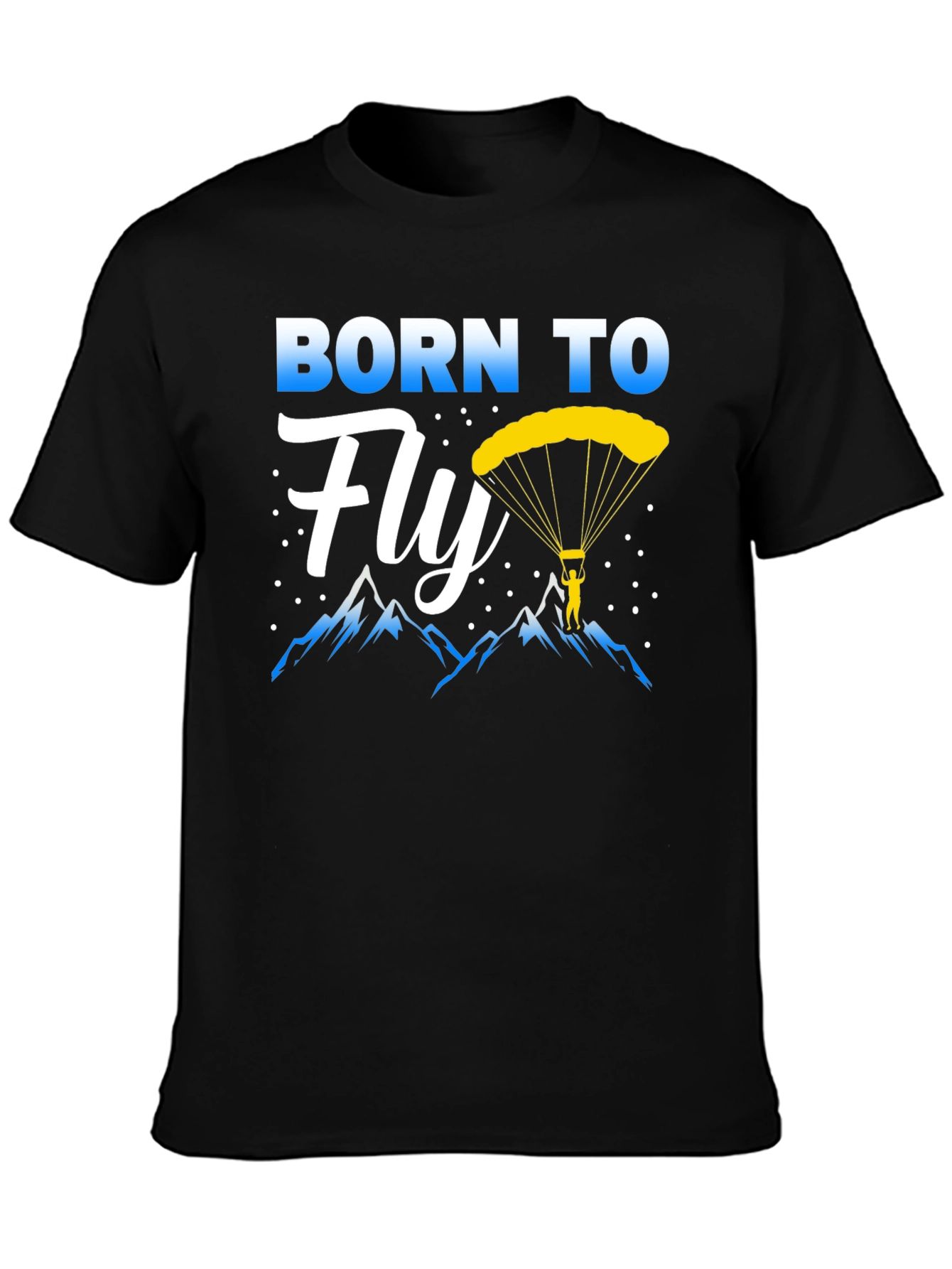 Camiseta Negra Nacido Para Volar