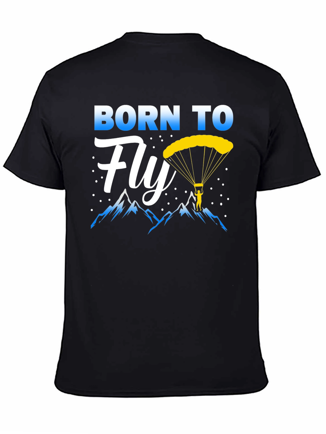 Camiseta Negra Nacido Para Volar