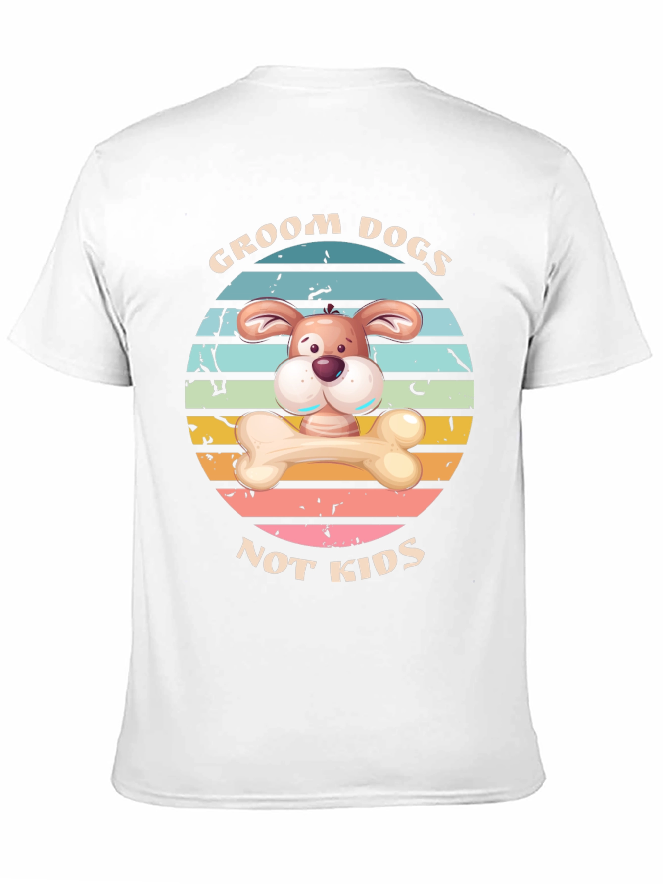 Camiseta Divertida: Groom Dogs Not Kids