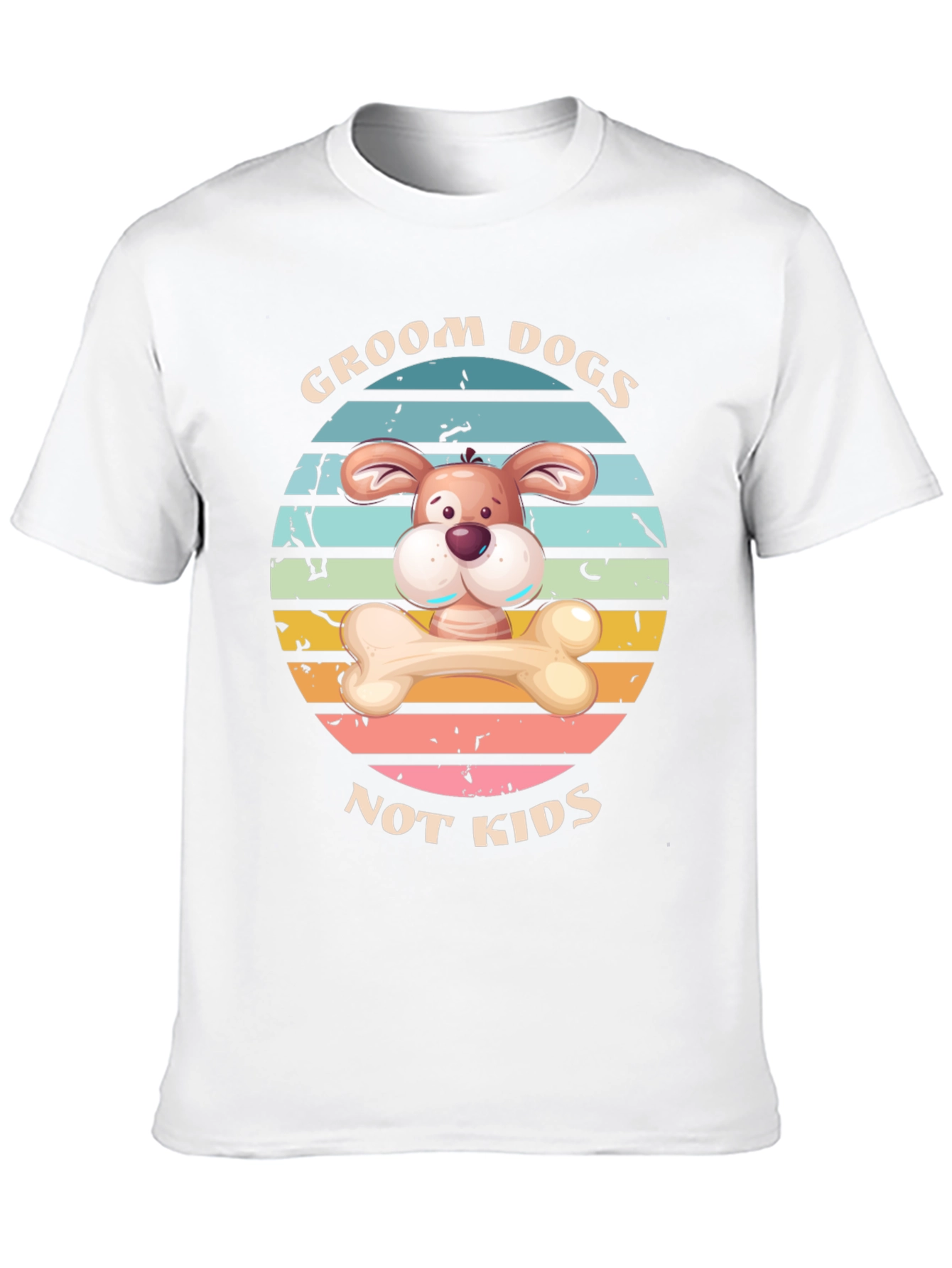 Camiseta Divertida: Groom Dogs Not Kids