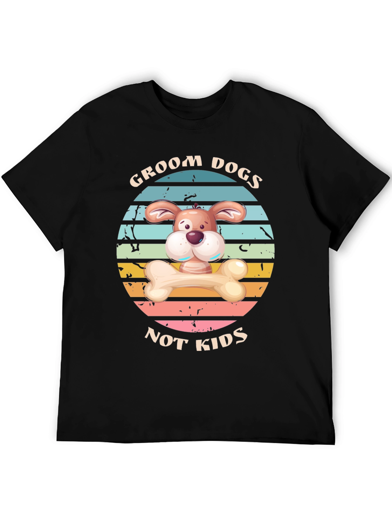 Camiseta Divertida: Groom Dogs Not Kids