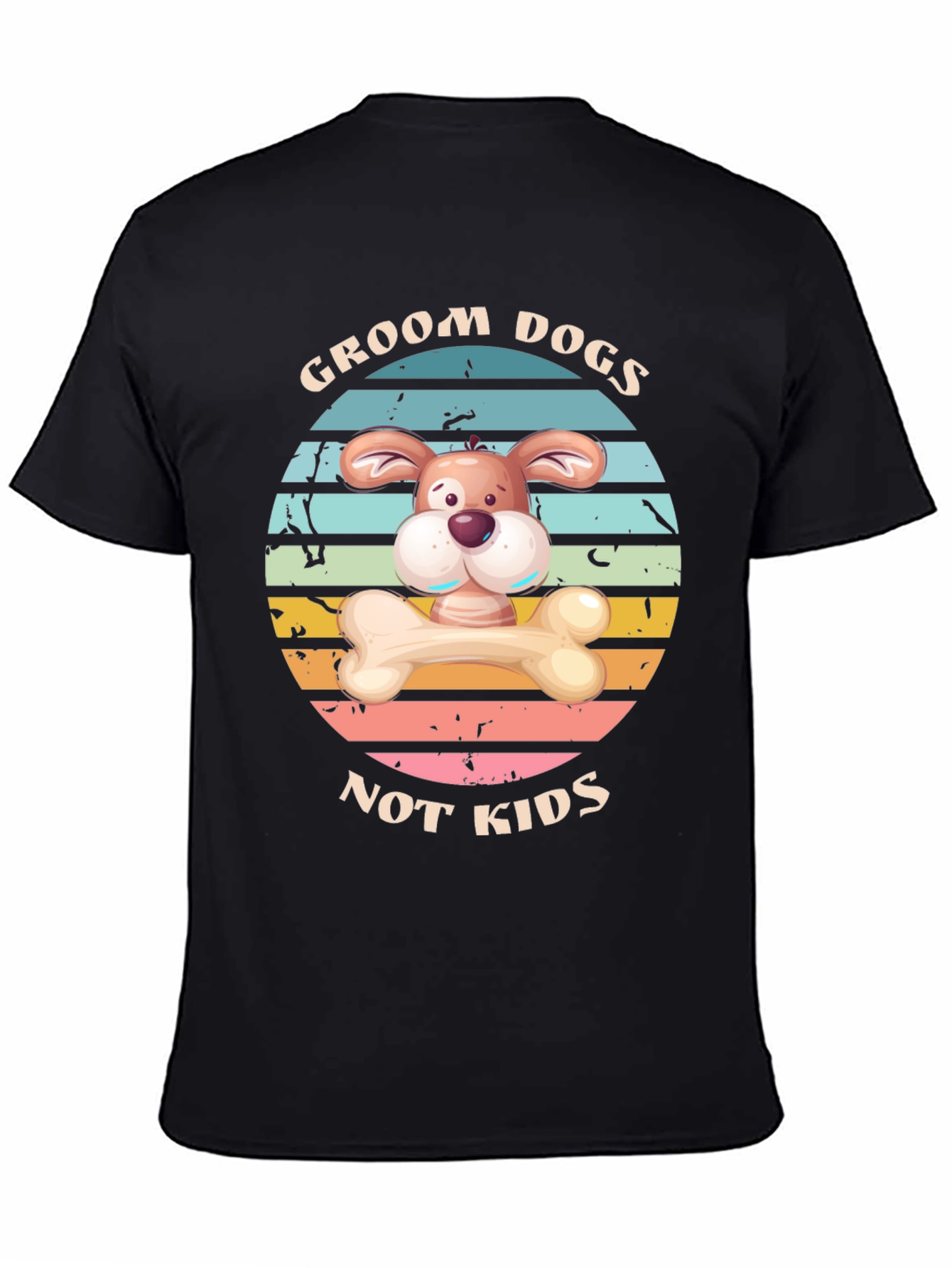 Camiseta Divertida: Groom Dogs Not Kids
