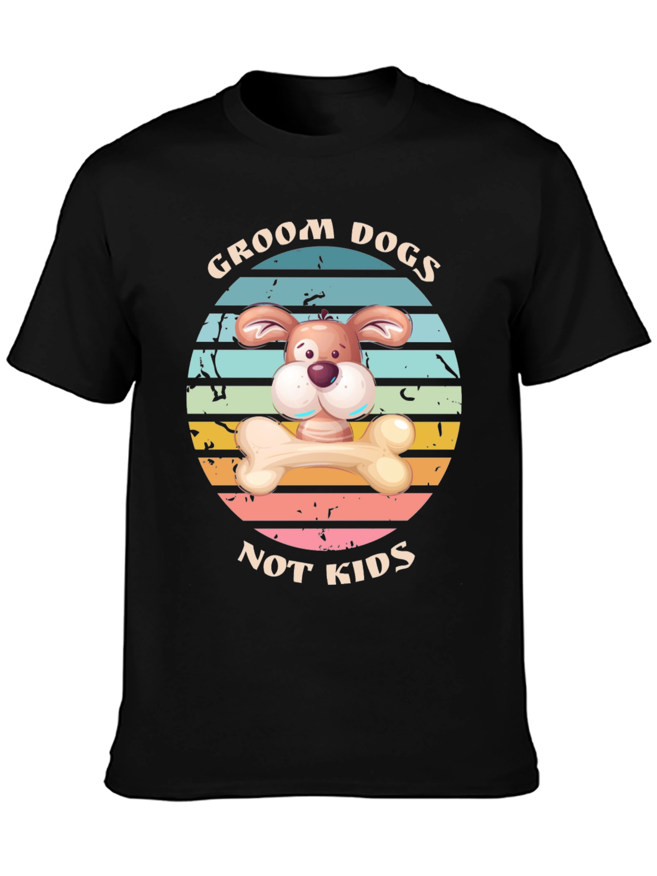 Camiseta Divertida: Groom Dogs Not Kids