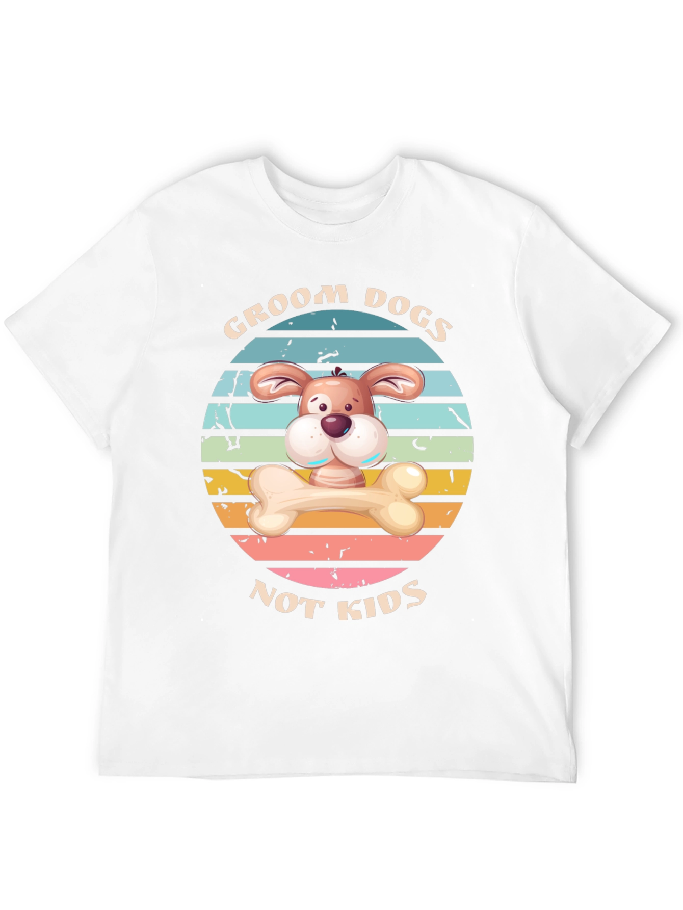 Camiseta Divertida: Groom Dogs Not Kids