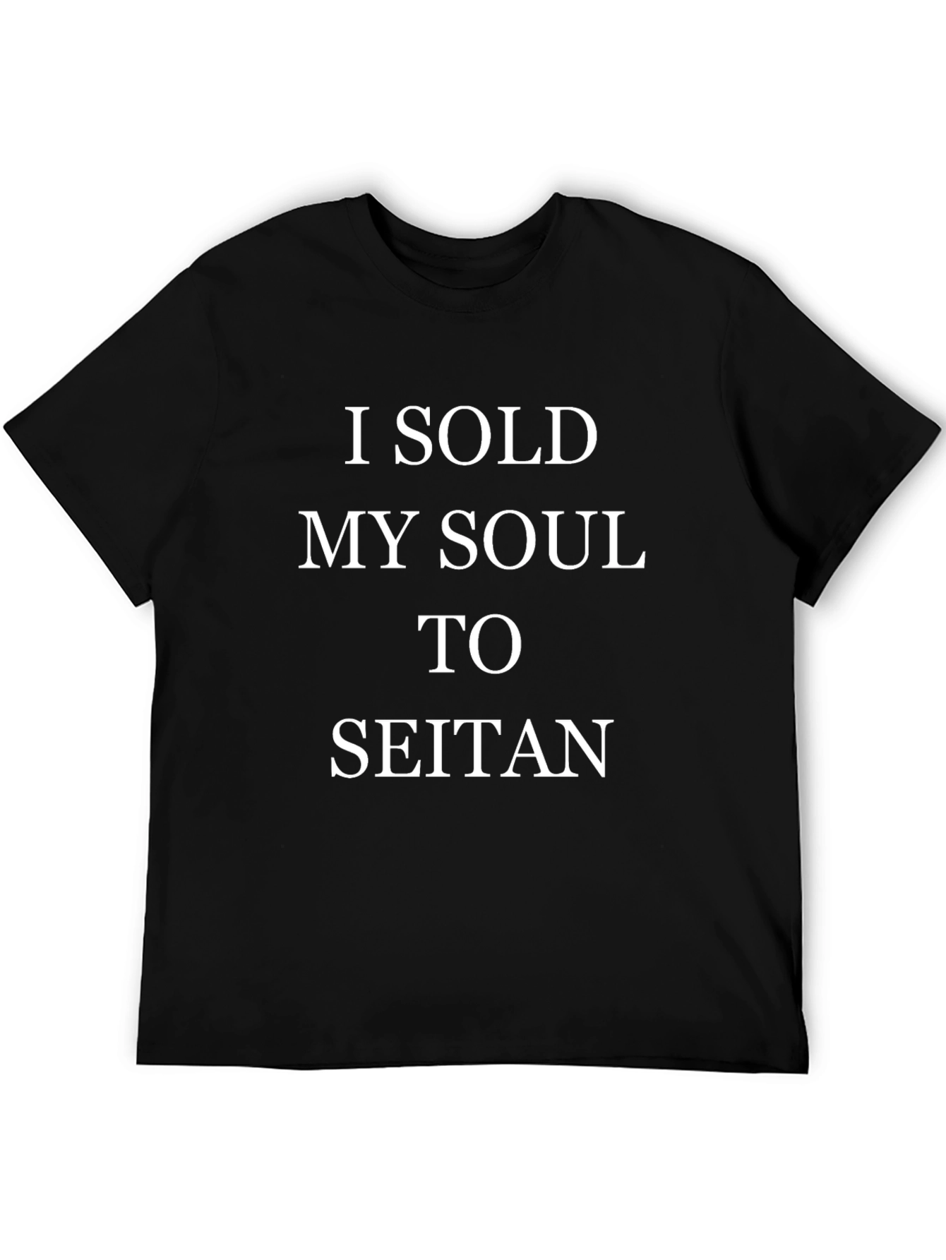 Camiseta Negra: Vendí Mi Alma a Seitan
