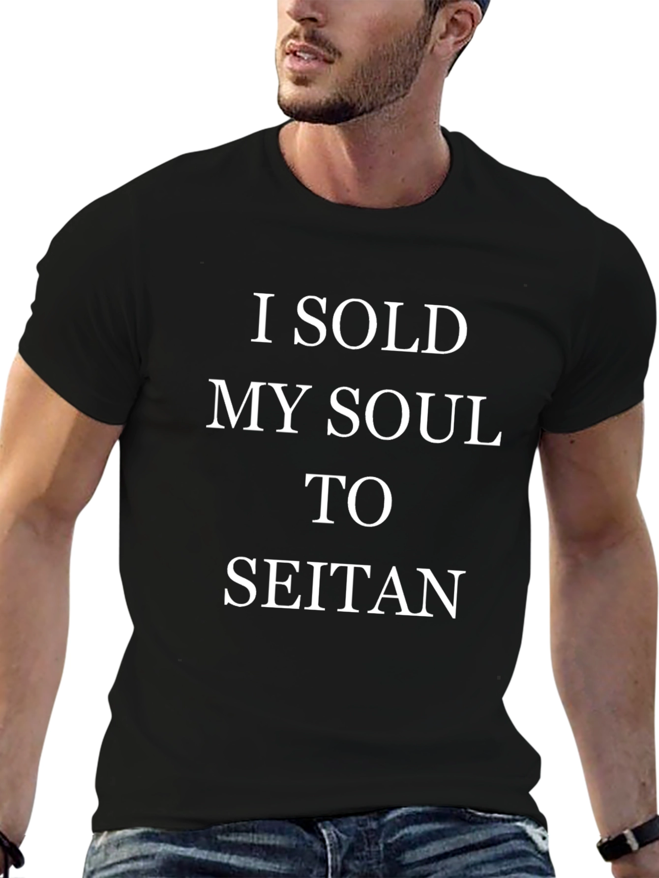 Camiseta Negra: Vendí Mi Alma a Seitan