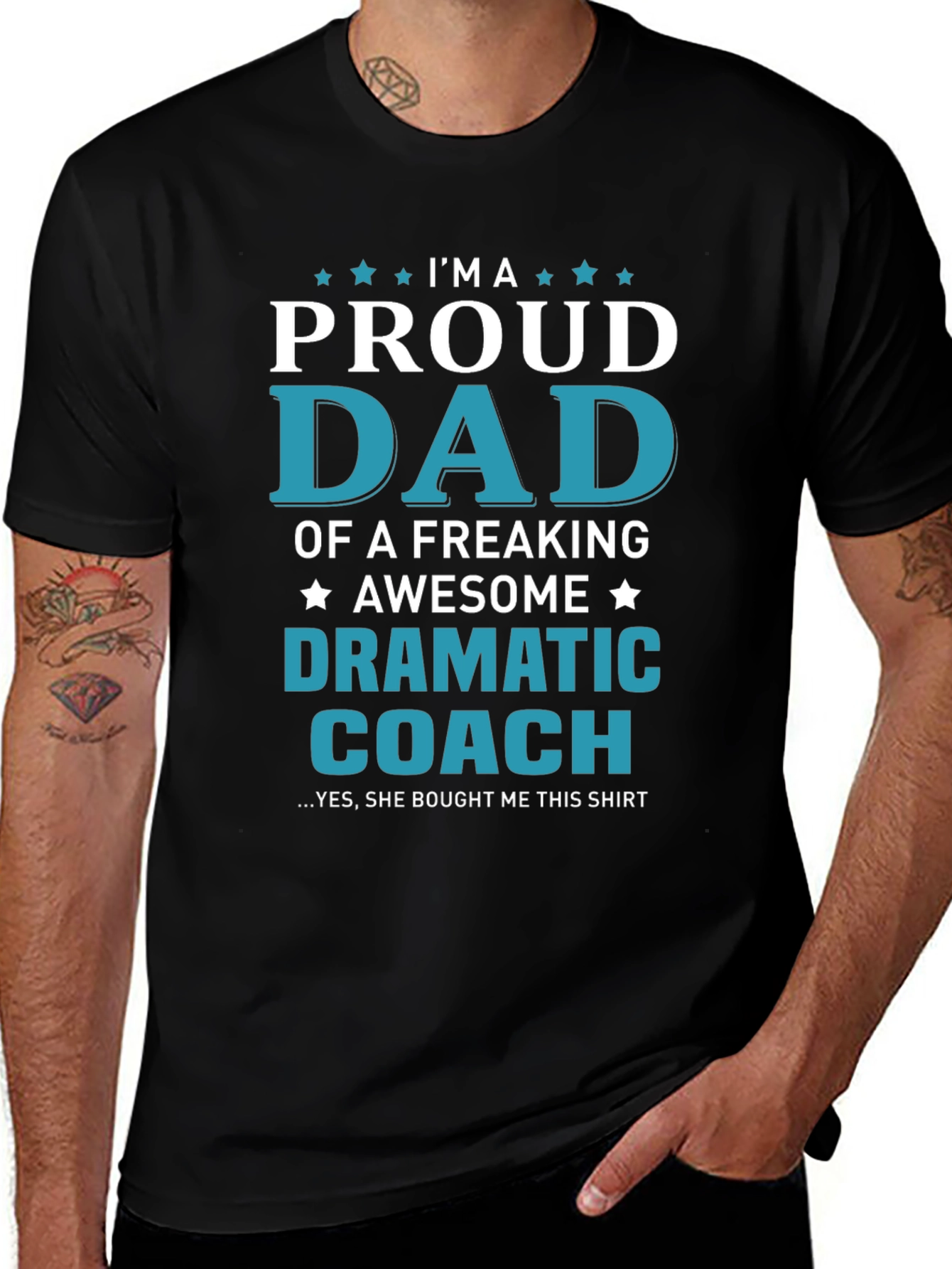 Camiseta Papá Orgulloso Entrenador Dramático