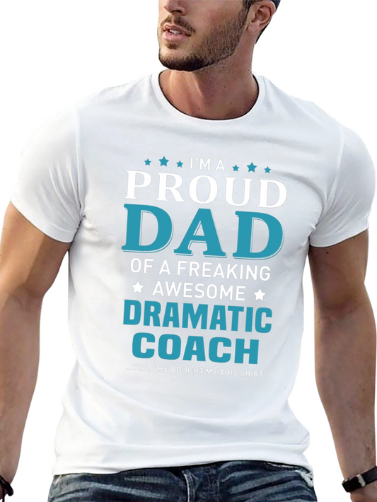 Camiseta Papá Orgulloso Entrenador Dramático