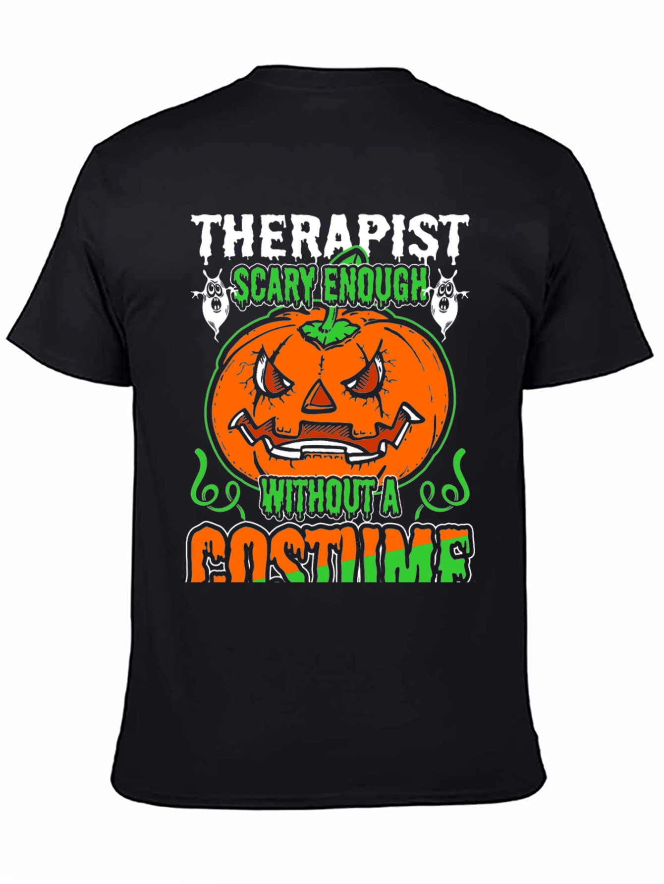 Camiseta Halloween Therapist Scary Enough
