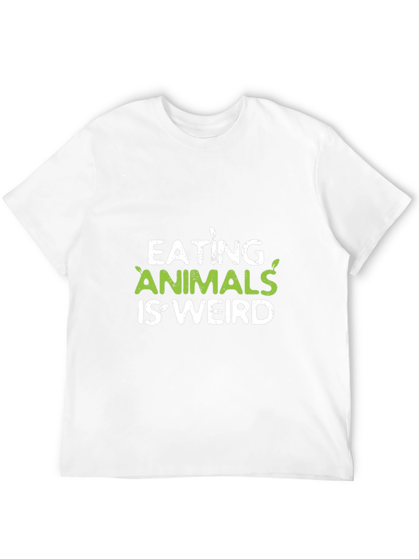 Camiseta Negra Vegana - Eating Animals Is Weird