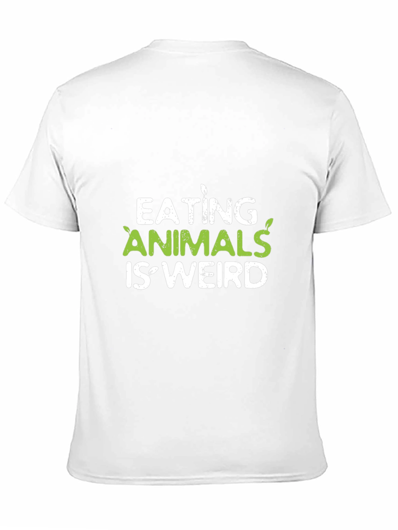 Camiseta Negra Vegana - Eating Animals Is Weird