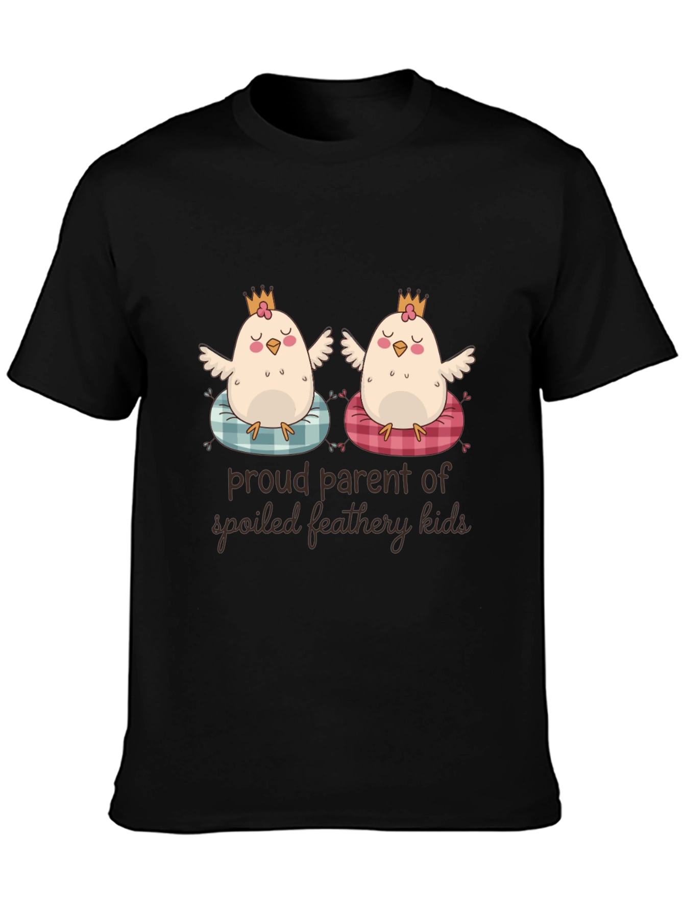Camiseta Negra Orgulloso Padre de Niños Plumíferos