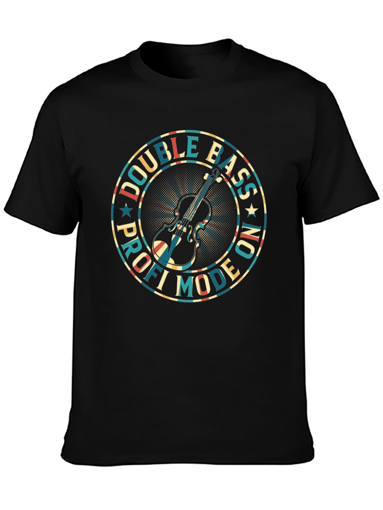 Camiseta Negra Double Bass Profi Mode On