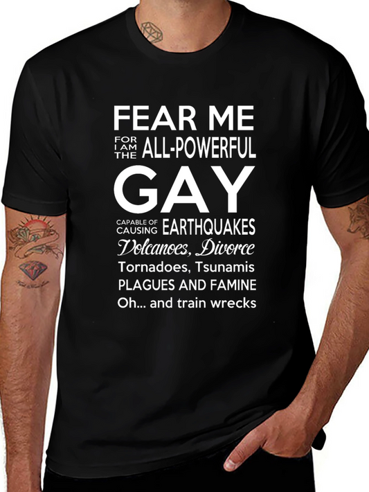 Camiseta Negra con Diseño Gráfico Fear Me