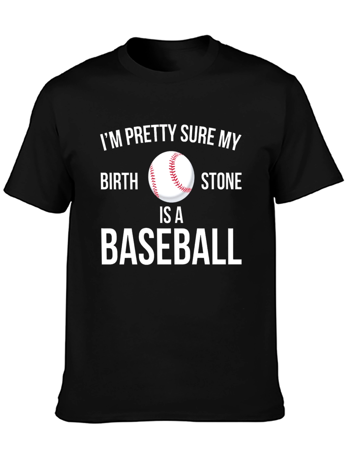 Camiseta Negra: Mi Piedra Natal es Béisbol