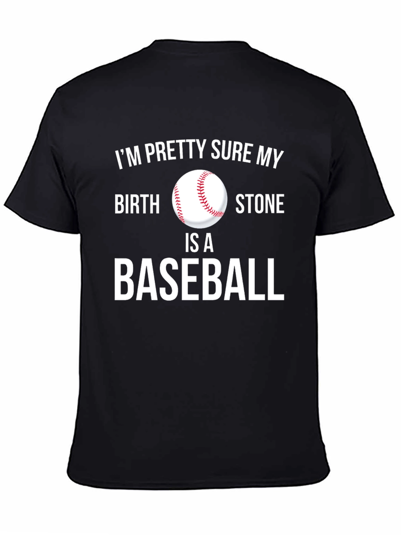 Camiseta Negra: Mi Piedra Natal es Béisbol