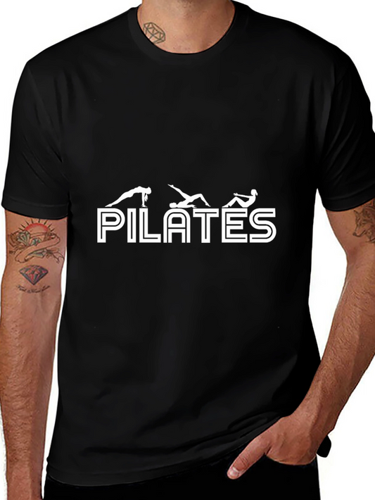 Camiseta Negra Pilates - Diseño Único