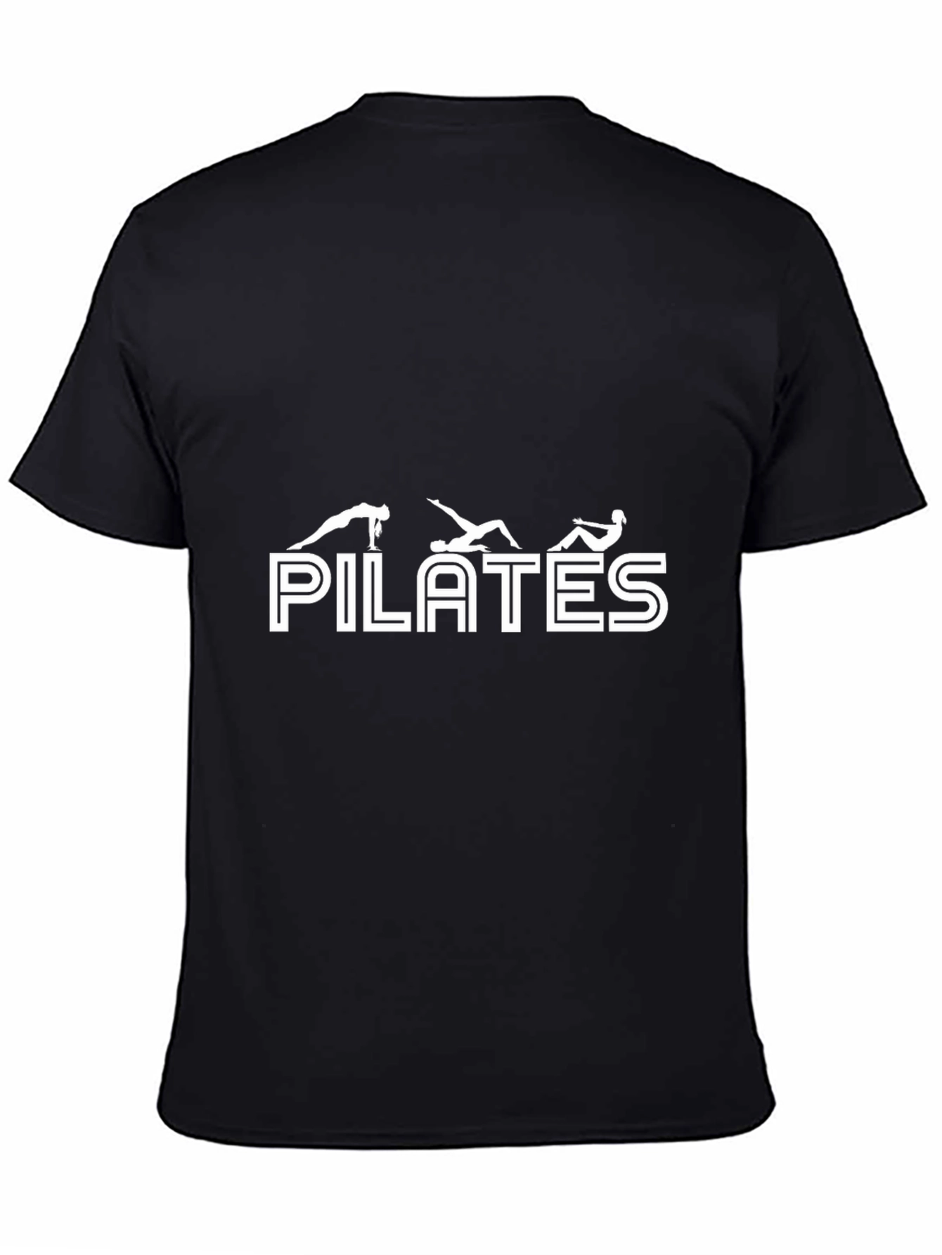 Camiseta Negra Pilates - Diseño Único