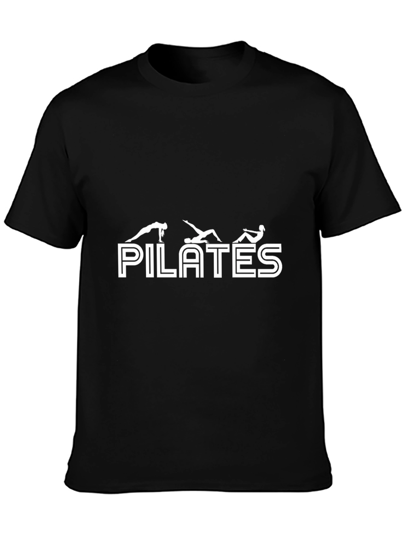 Camiseta Negra Pilates - Diseño Único