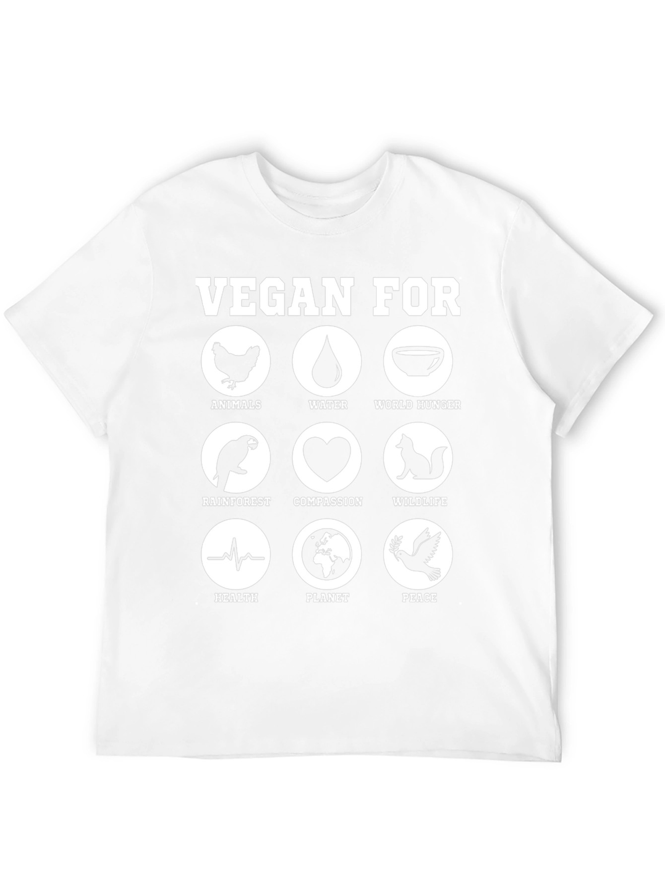 Camiseta Vegana: Animales Agua y Compasión