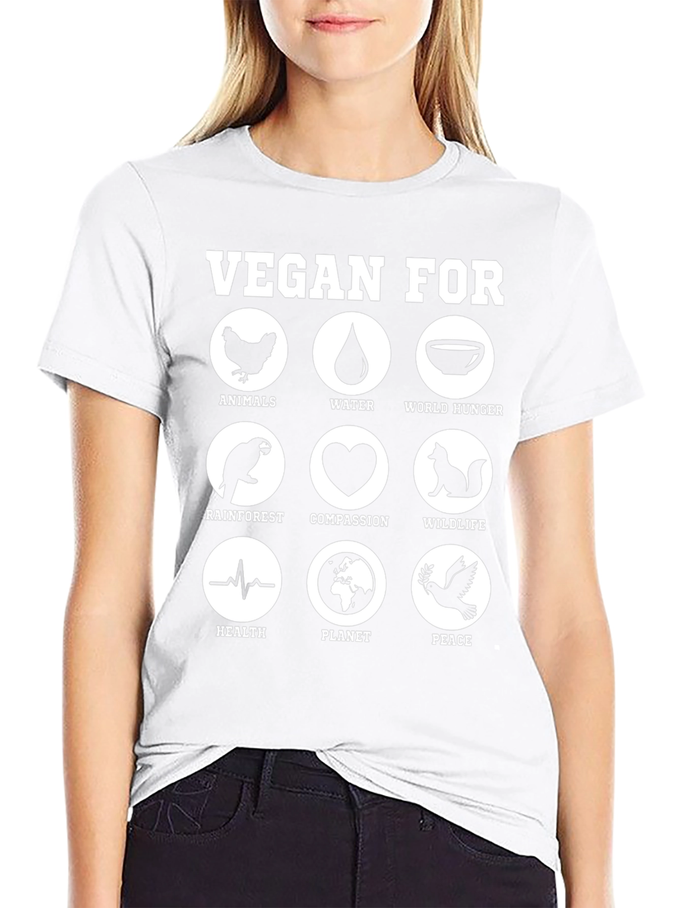 Camiseta Vegana: Animales Agua y Compasión