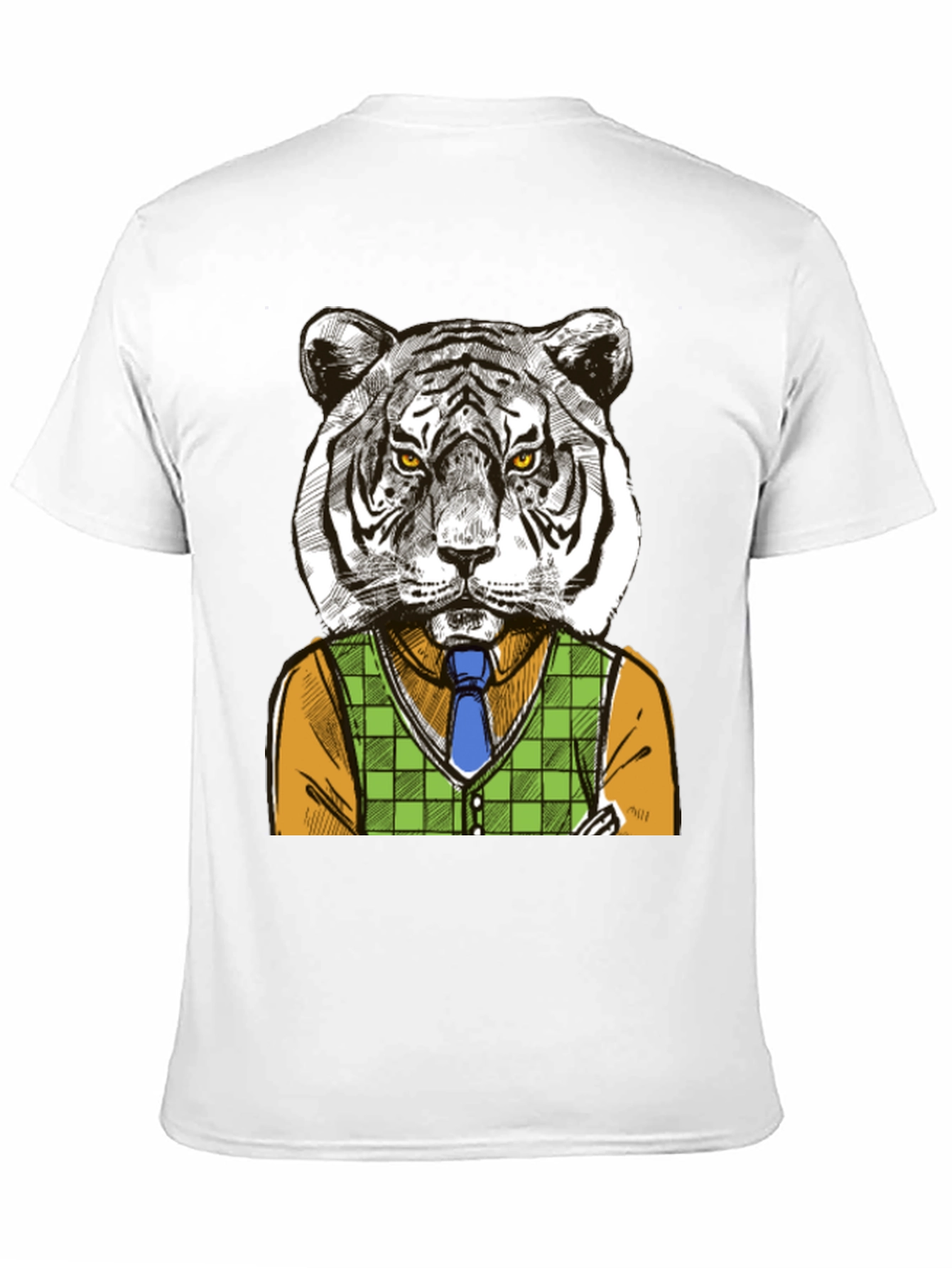 Camiseta Negra Tigre Elegante