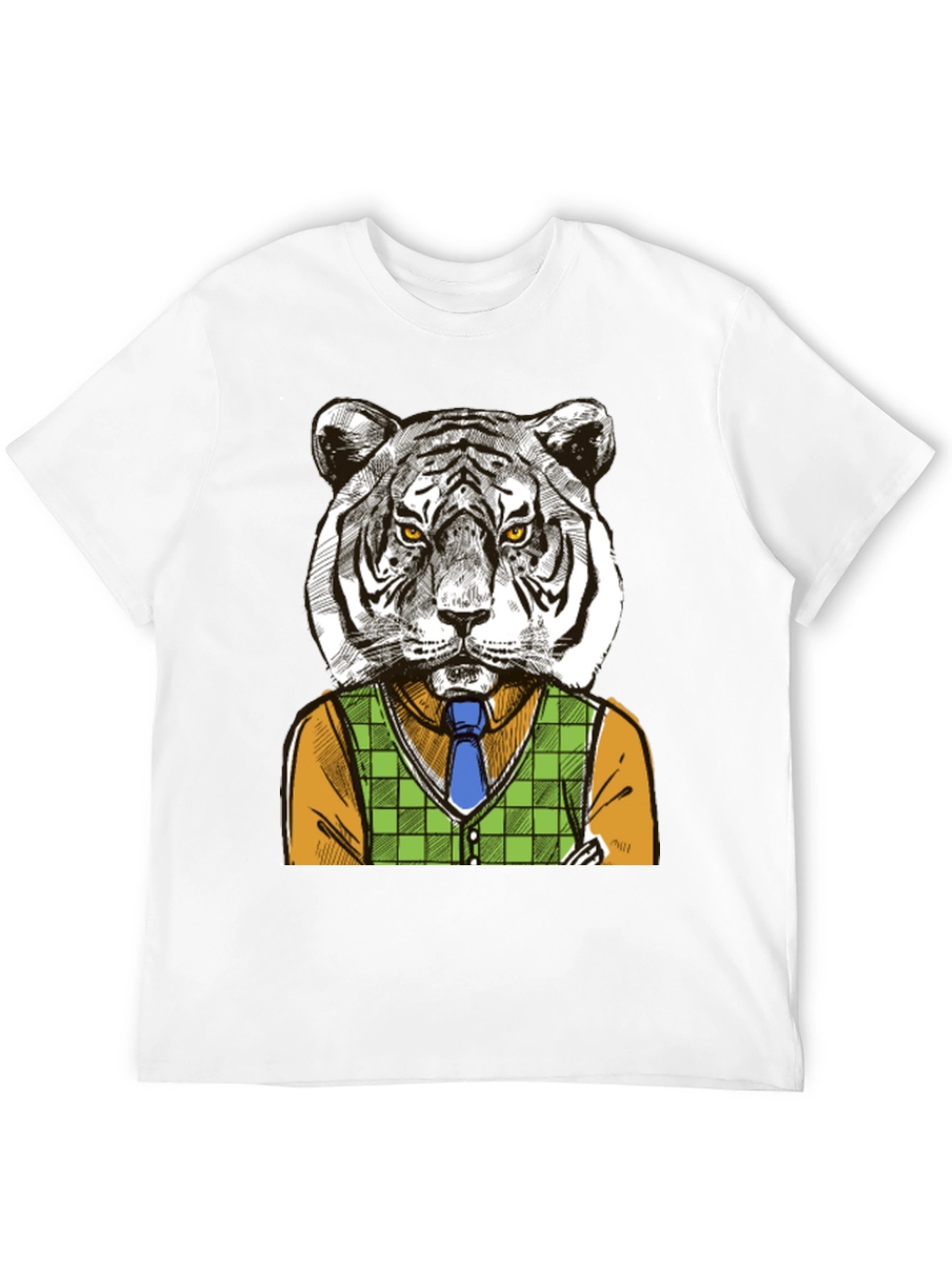 Camiseta Negra Tigre Elegante