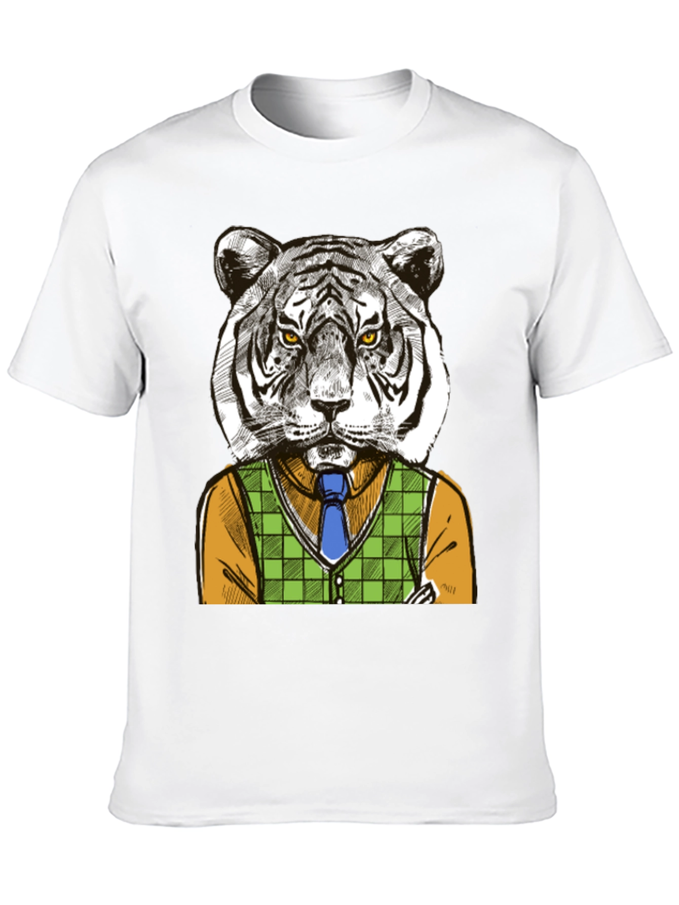 Camiseta Negra Tigre Elegante