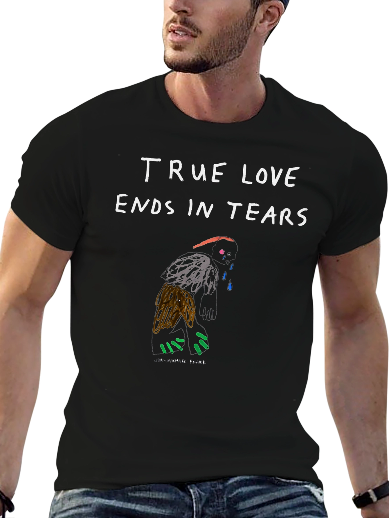 Camiseta Negra True Love Ends in Tears