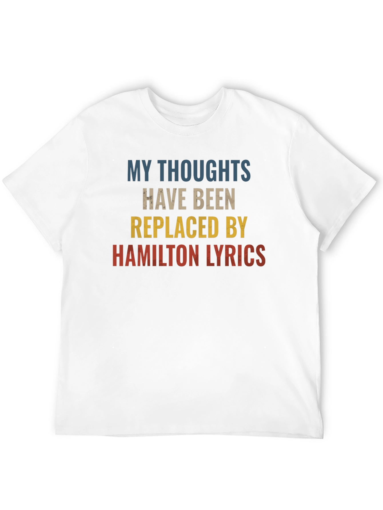 Camiseta Negra: Mis Pensamientos Letras de Hamilton