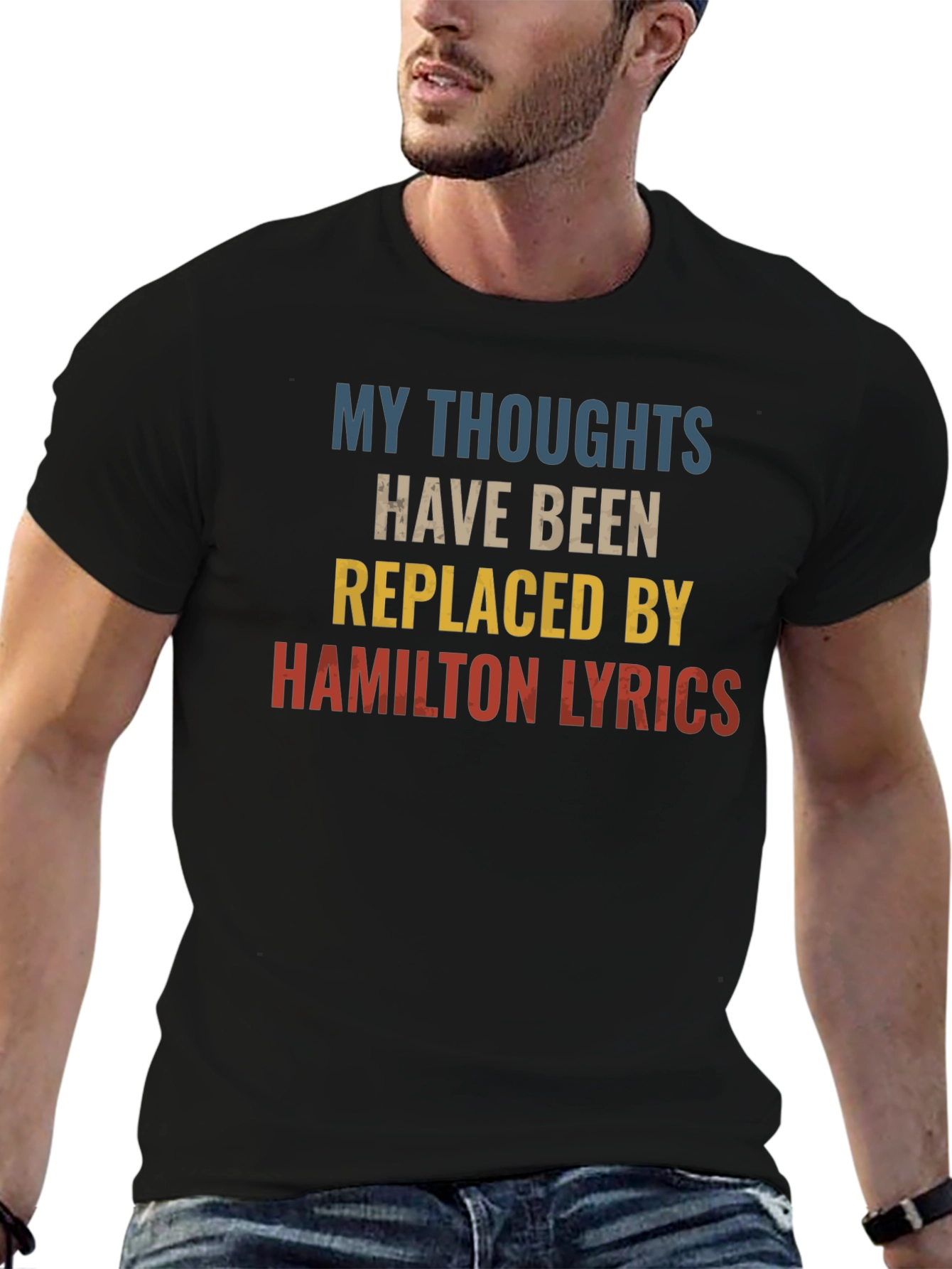 Camiseta Negra: Mis Pensamientos Letras de Hamilton