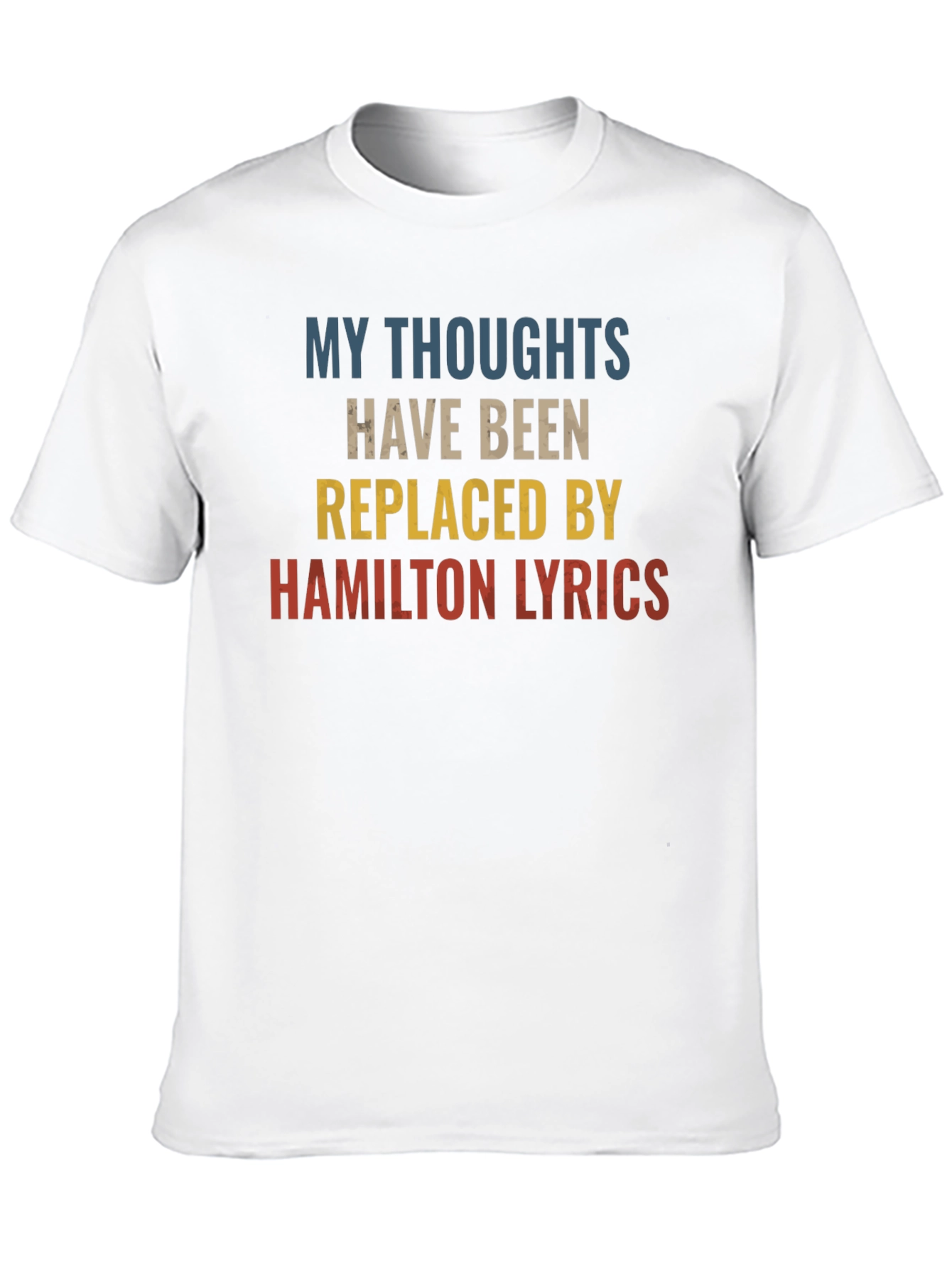 Camiseta Negra: Mis Pensamientos Letras de Hamilton