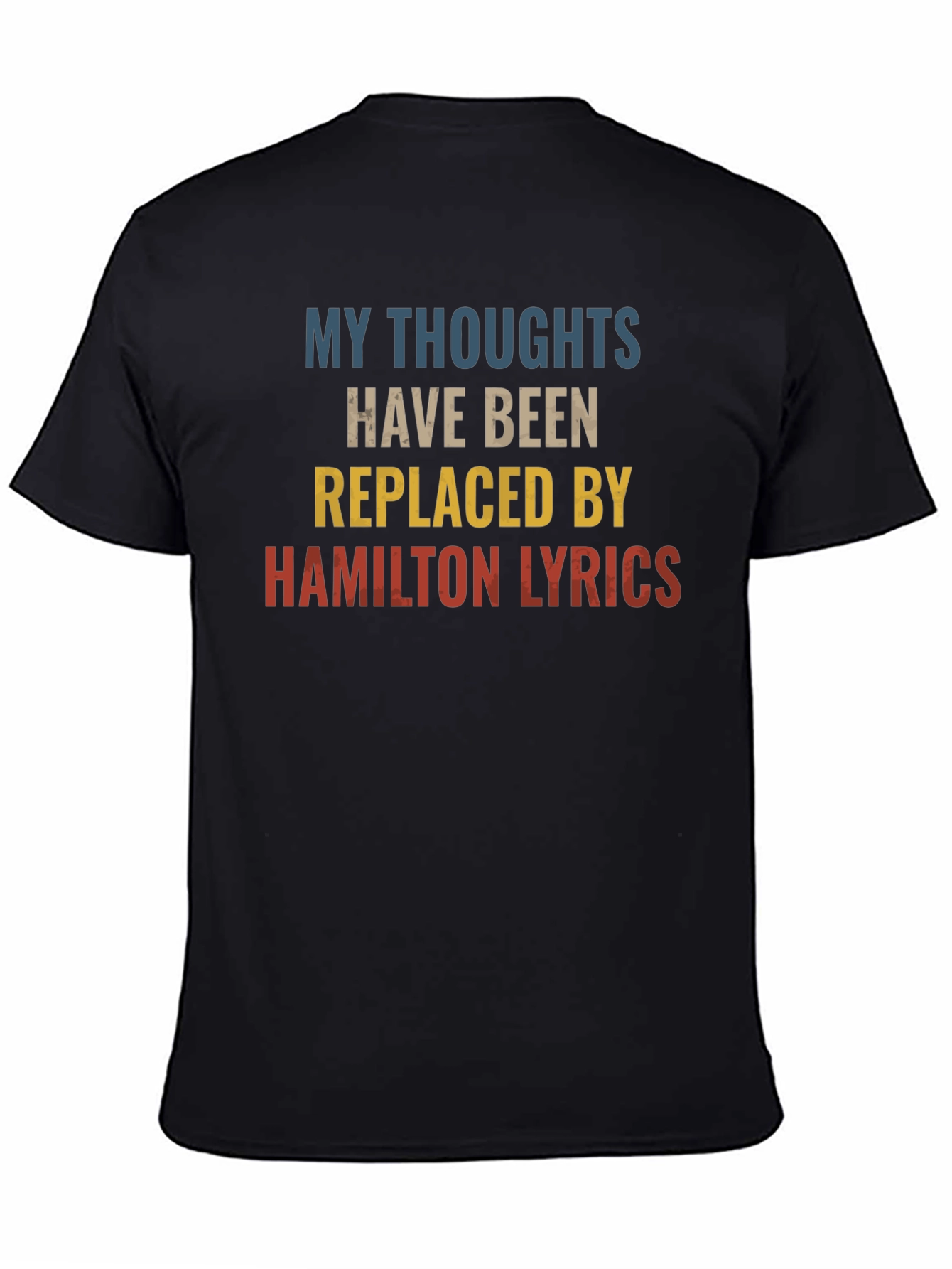 Camiseta Negra: Mis Pensamientos Letras de Hamilton