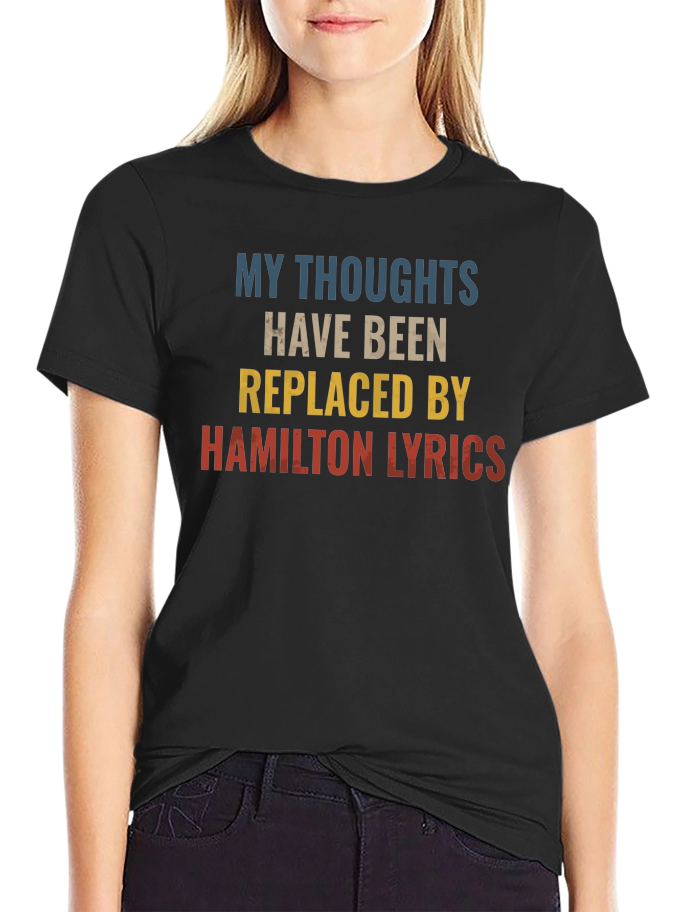 Camiseta Negra: Mis Pensamientos Letras de Hamilton