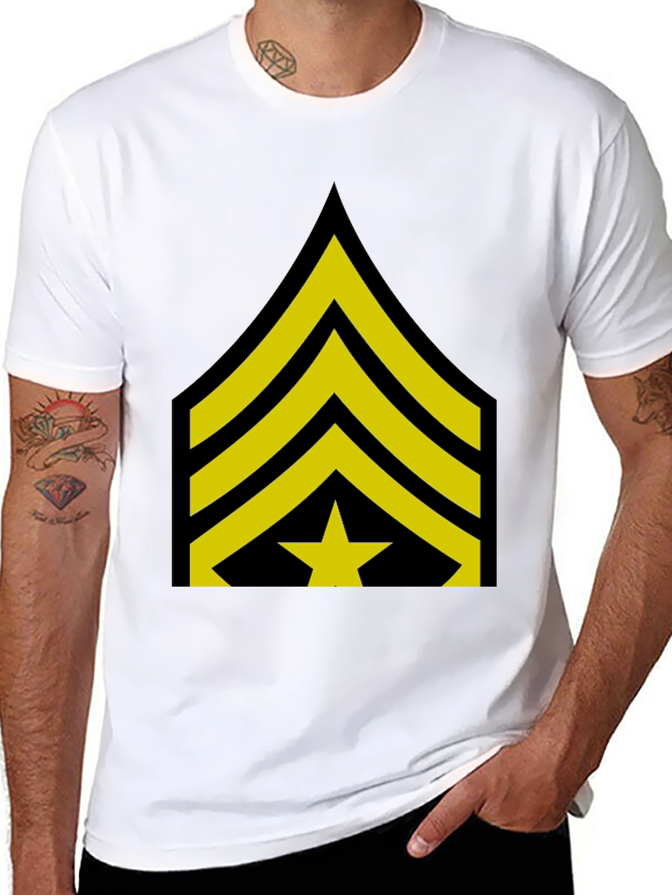 Camiseta Negra Sargento Mayor