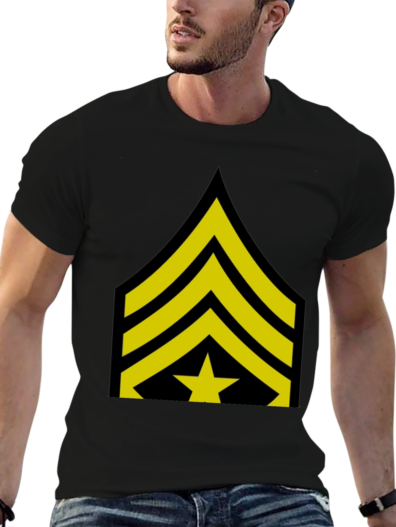 Camiseta Negra Sargento Mayor