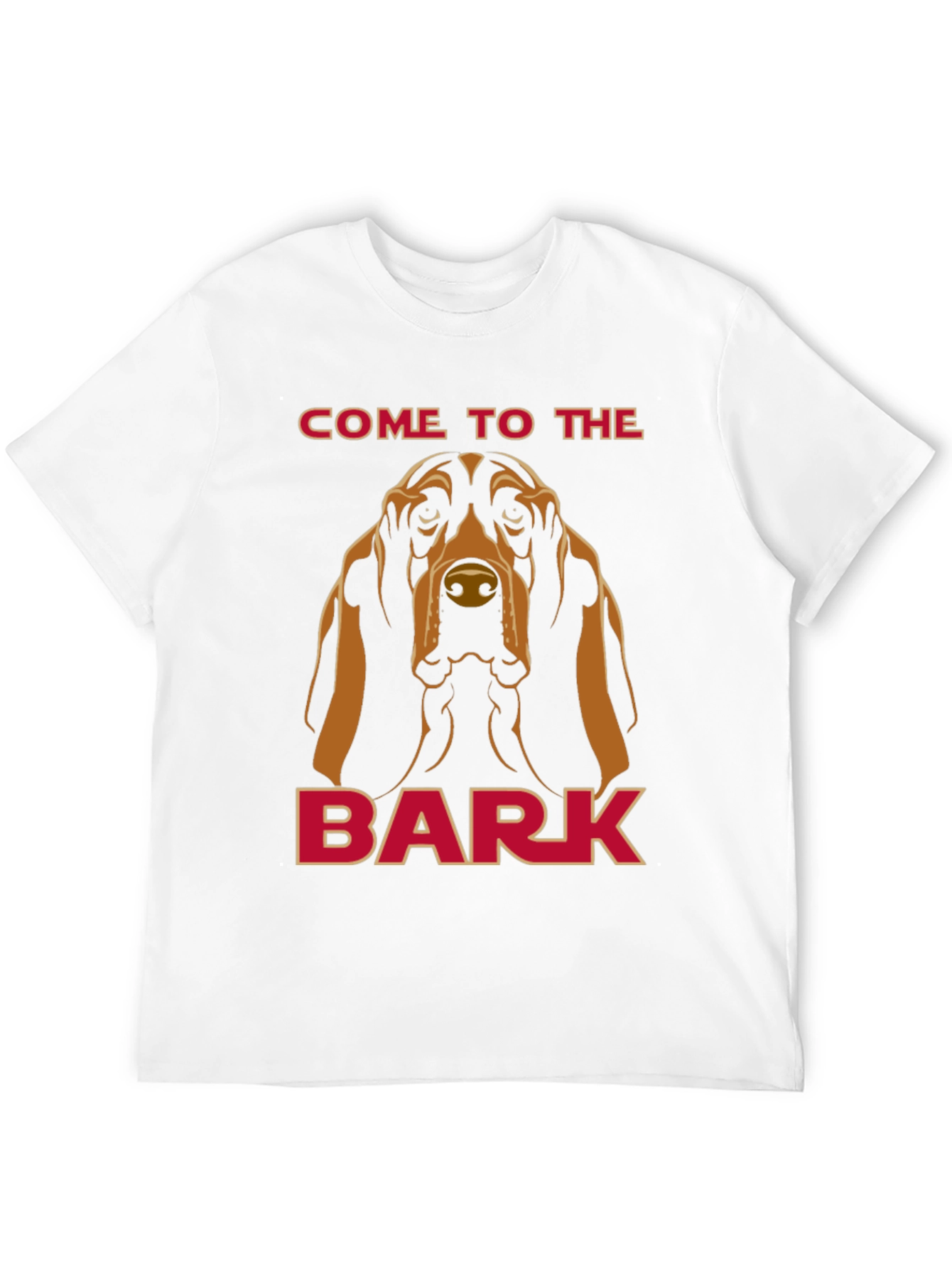Camiseta Negra con Diseño de Bloodhound The Bark