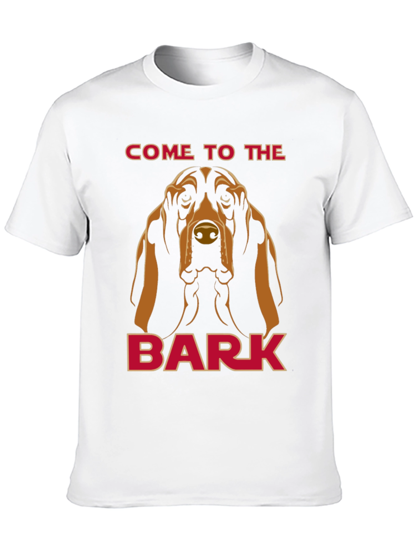 Camiseta Negra con Diseño de Bloodhound The Bark
