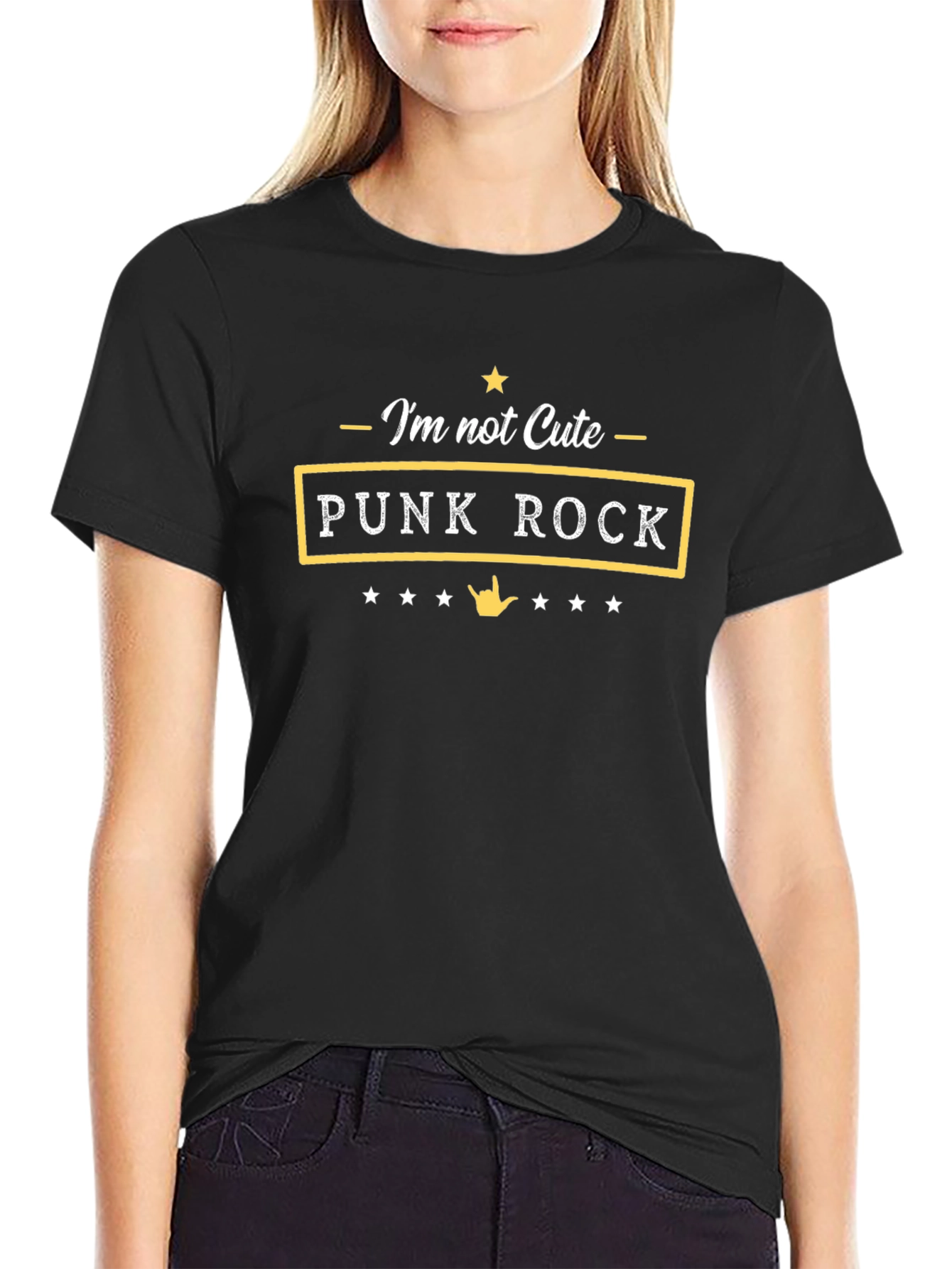 Camiseta Punk Rock No Soy Cute para Hombre