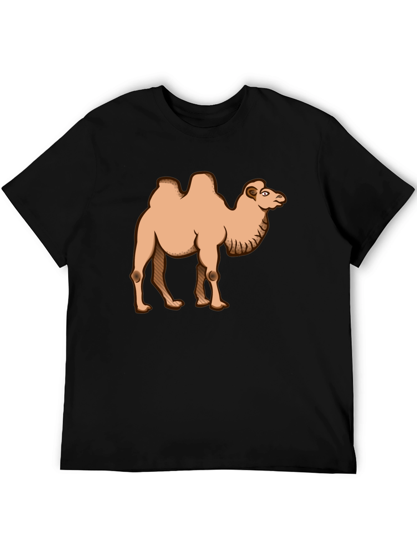 Camiseta Negra con Diseño de Camello