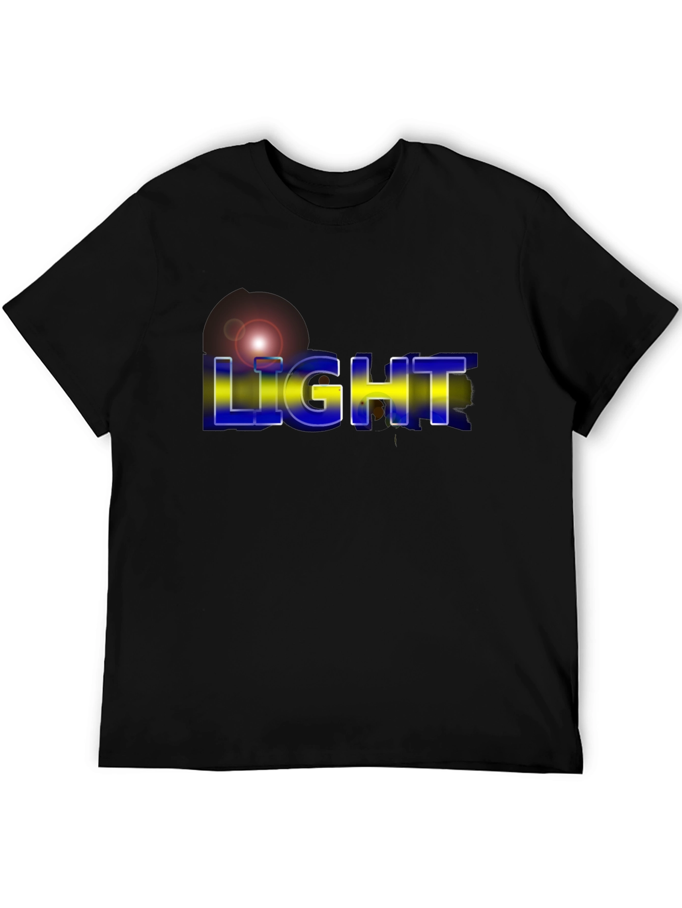 Camiseta Negra Hombre - Diseño Light Moderno