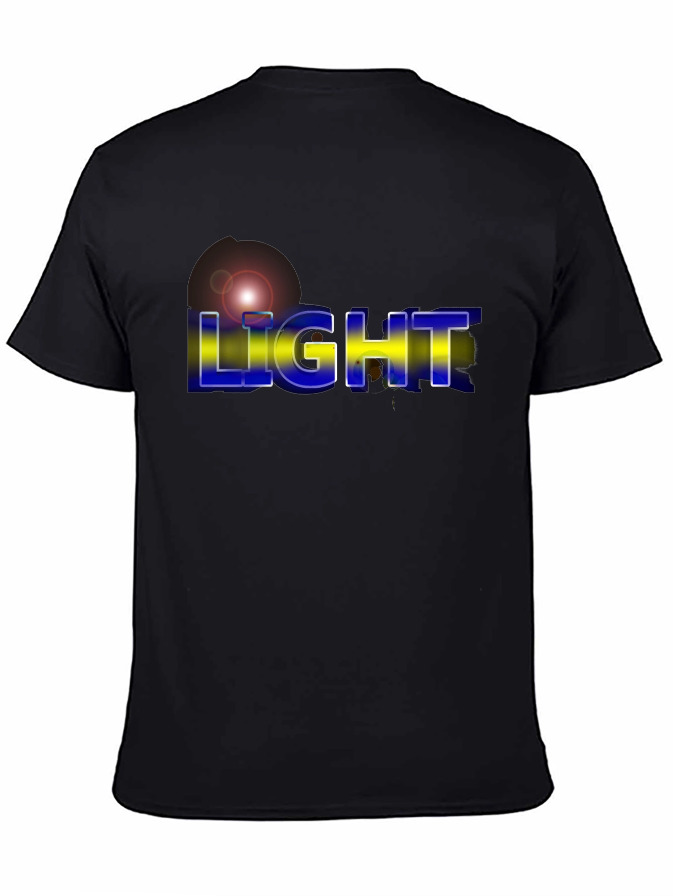 Camiseta Negra Hombre - Diseño Light Moderno